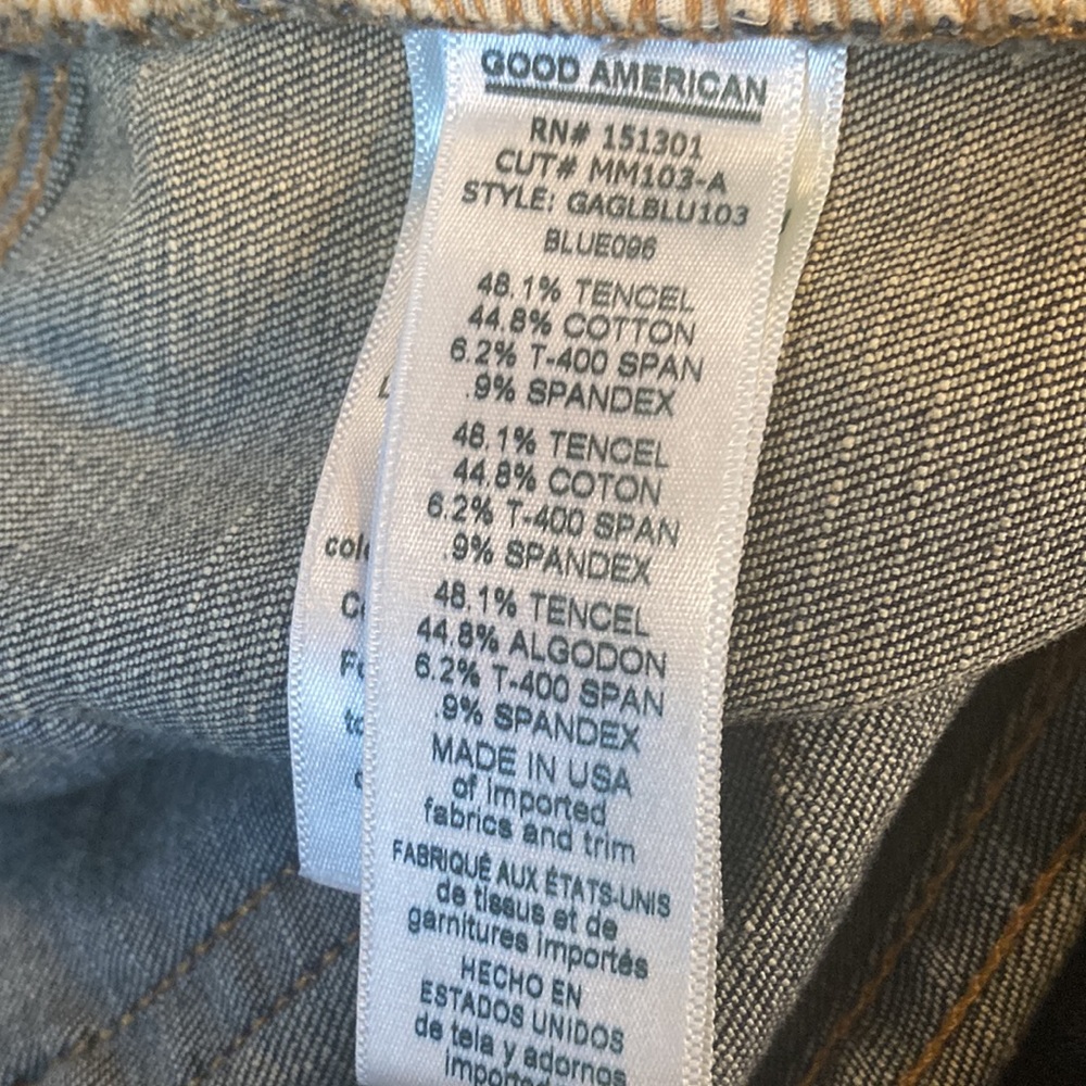 NWT Good American Good Legs Lace Up Back Jeans Sz 18 - Picture 12 of 16